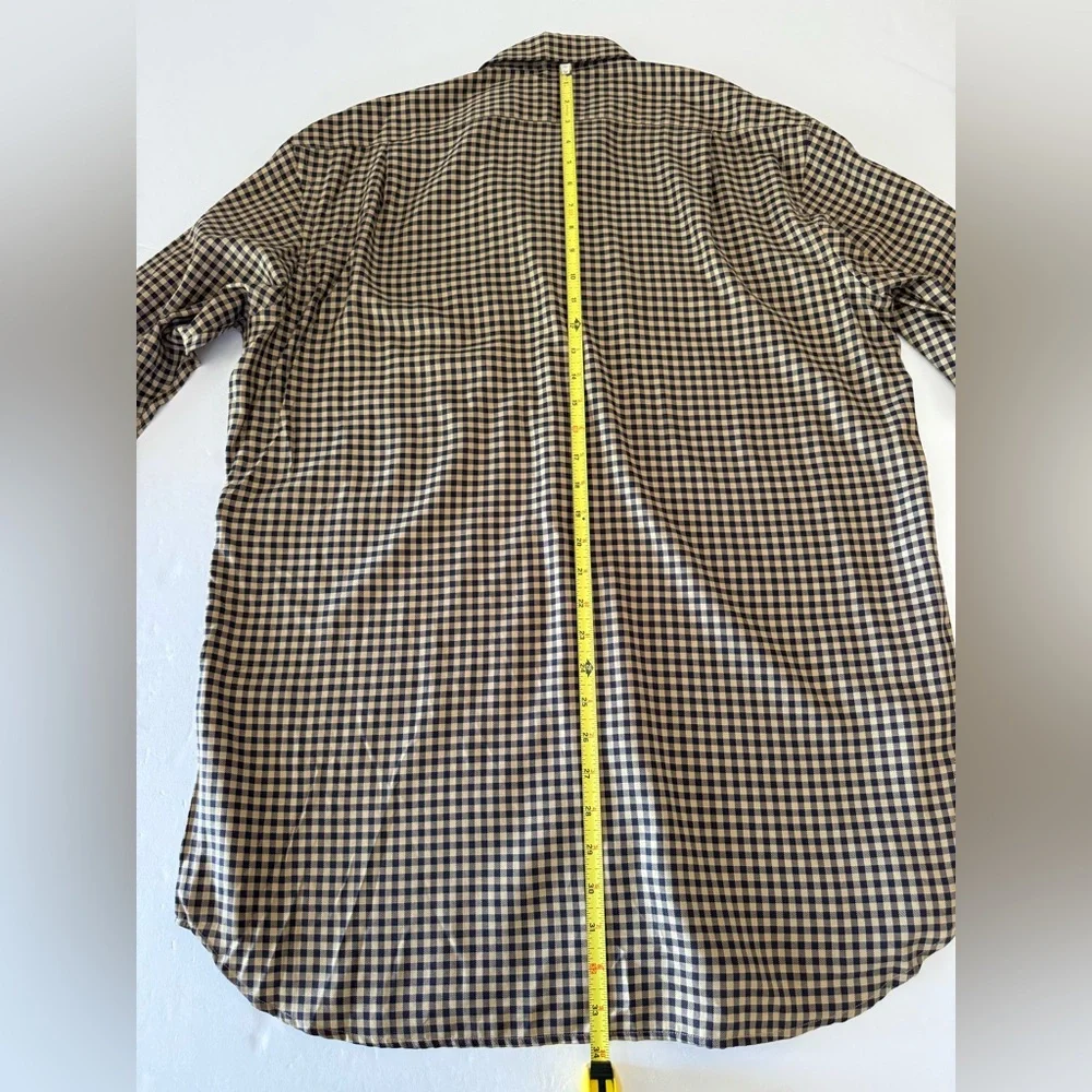 Ralph Lauren Purple Label Brown Check Dress Shirt - Picture 8 of 10